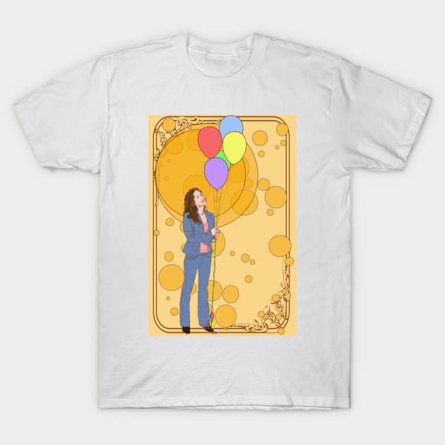 Balloon girl T-Shirt by Colin-Bentham